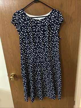 Elle Navy and White design Casual Dress